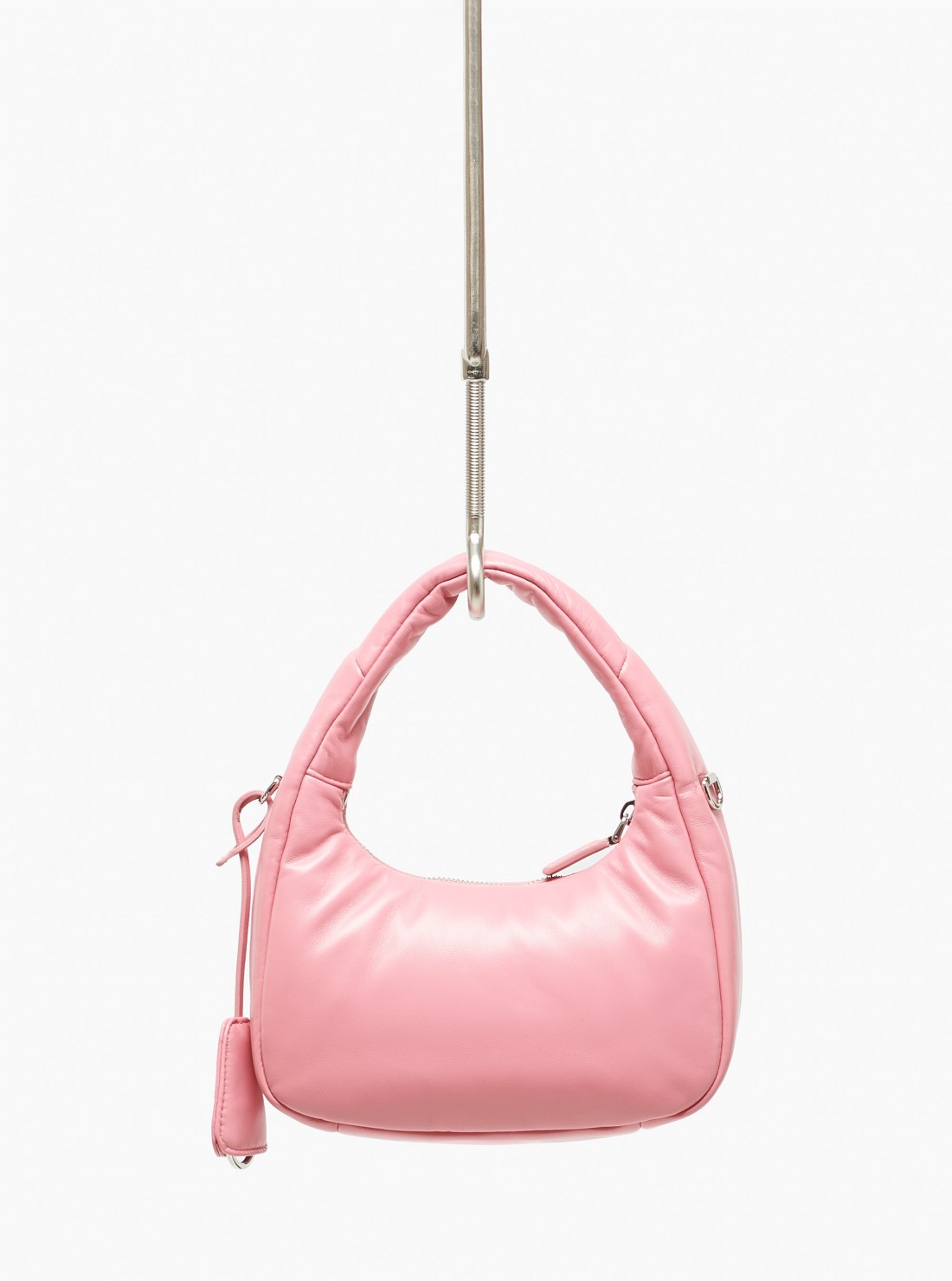 Prada Soft Mini Bag In Padded Nappa Leather in Pink