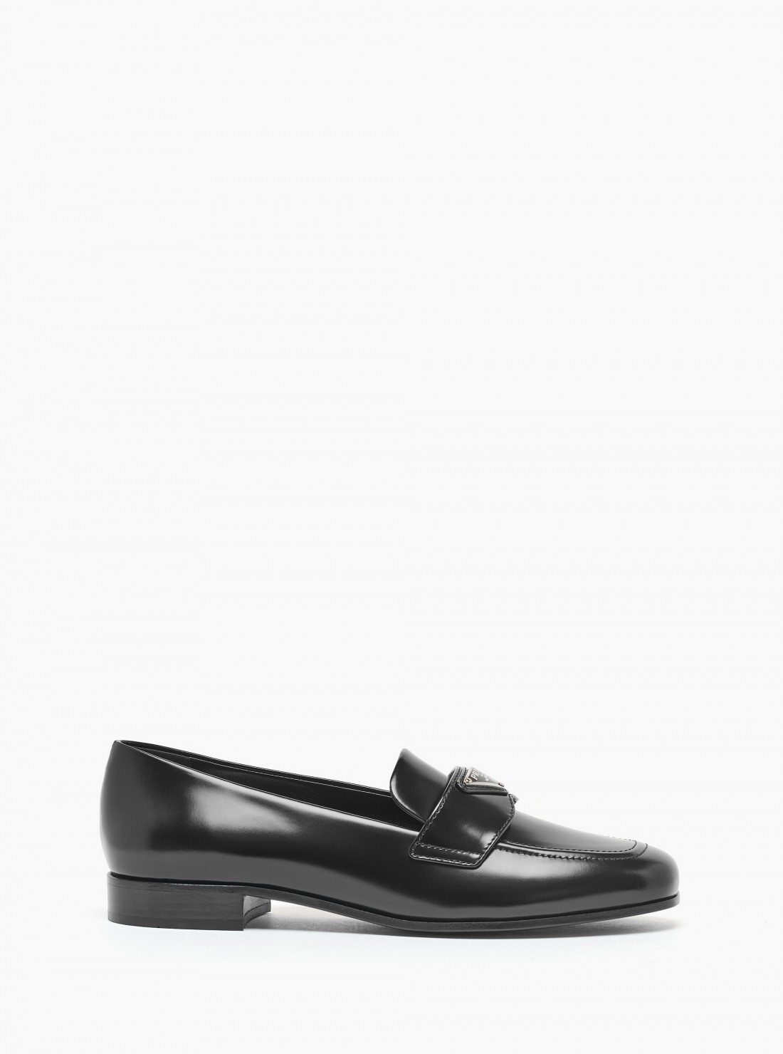 Brushed leather loafers